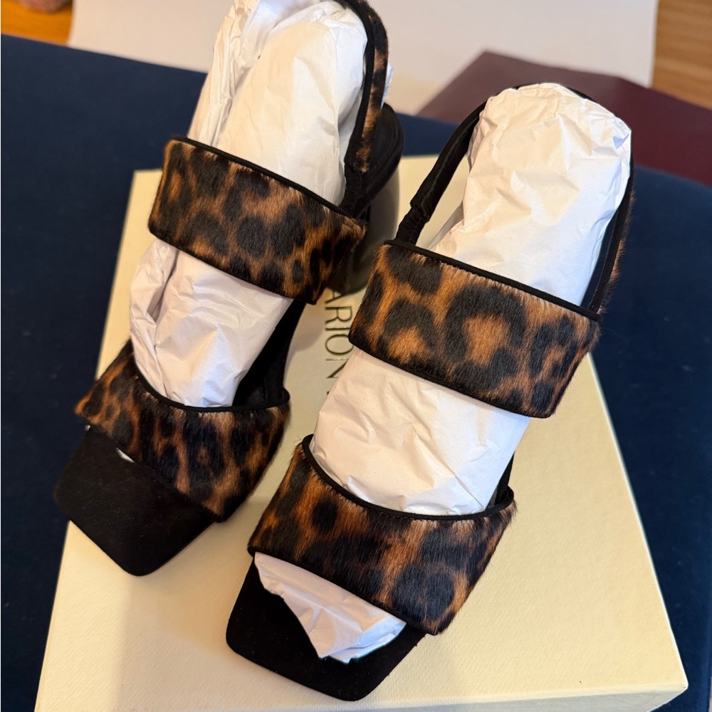 marion parke Elle sandal leopard - Picture 6 of 13